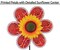 In the Breeze 2662 - 12 Inch Paisley Sunflower Wind Spinner with Leaves - Colorful Flower for your Yard and Garden